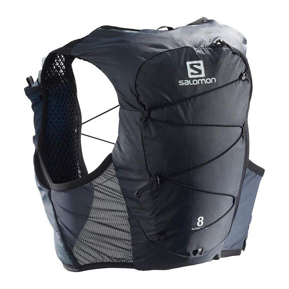 Mochila Trail Running Salomon Hombre Negras - Salomon Argentina ACTIVE SKIN 8 SET HYDRATION PACK,680